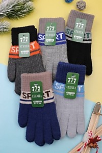Перчатки подростковые "Катюша" (начёс, 10-12) №RP1333