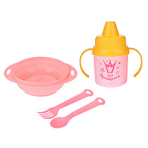 Набор детской посуды "Наша принцесса"  (тарелка+ вилка+ложка+поильник)   3275234   