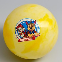 Мяч детский Paw Patrol "Вперед", 16 см, 50 гр, мрамор, МИКС   5083423      