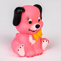 Резиновая игрушка для игры в ванной «Собачка», с пищалкой, цвет МИКС